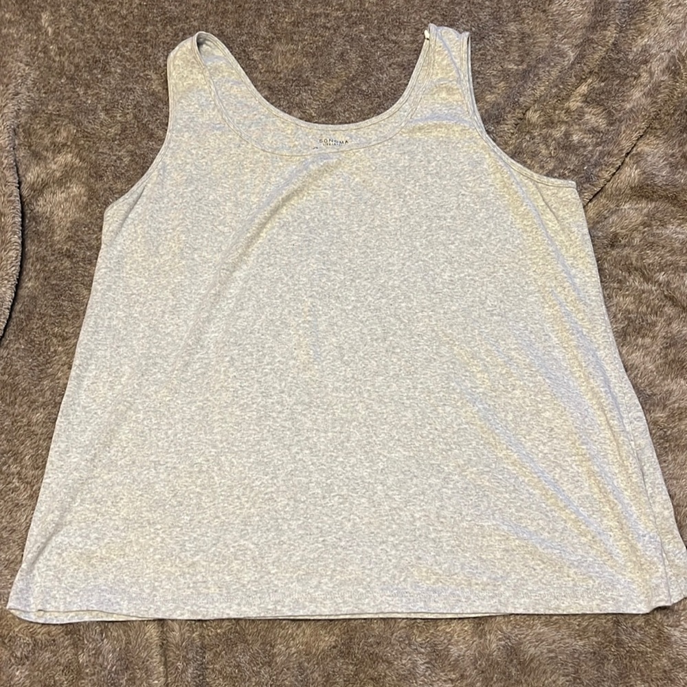 Sonoma every day tank gray size 2X